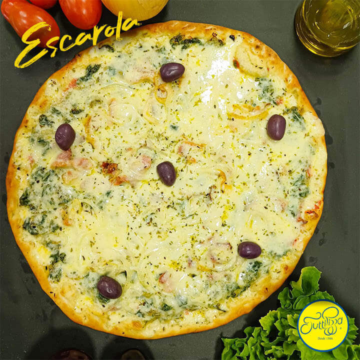 Pizza de Escarola - Tutti Pizza - Pizzaria na Vila Madalena SP